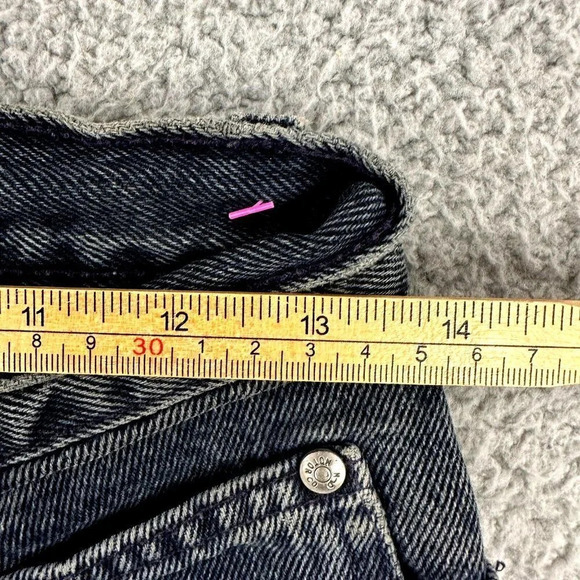 Vintage Harley Davidson Jeans size 28x30 Biker Blues High Waist Charcoal 90s - Picture 7 of 16